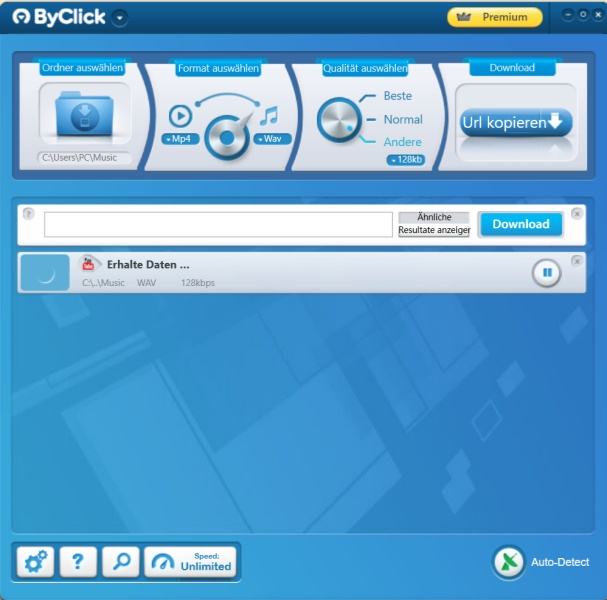 ByClick YouTube to WAV Downloader