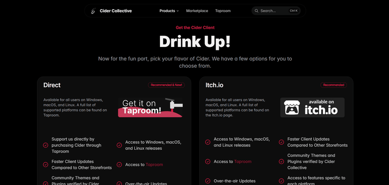 Die Cider-App installieren