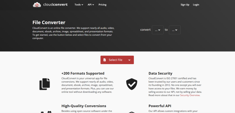 CloudConvert Online Converter
