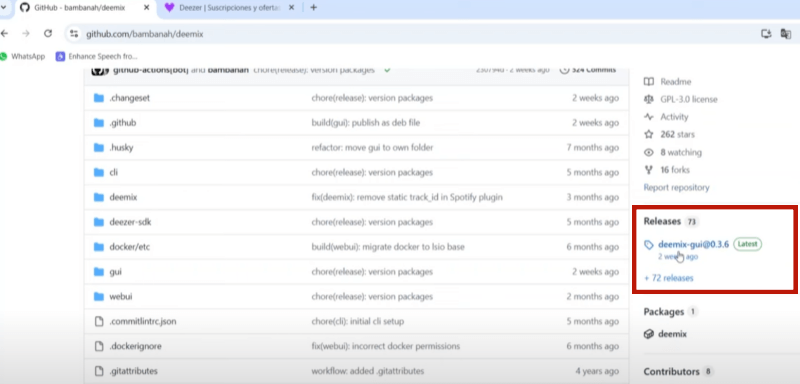 Deemix in GitHub
