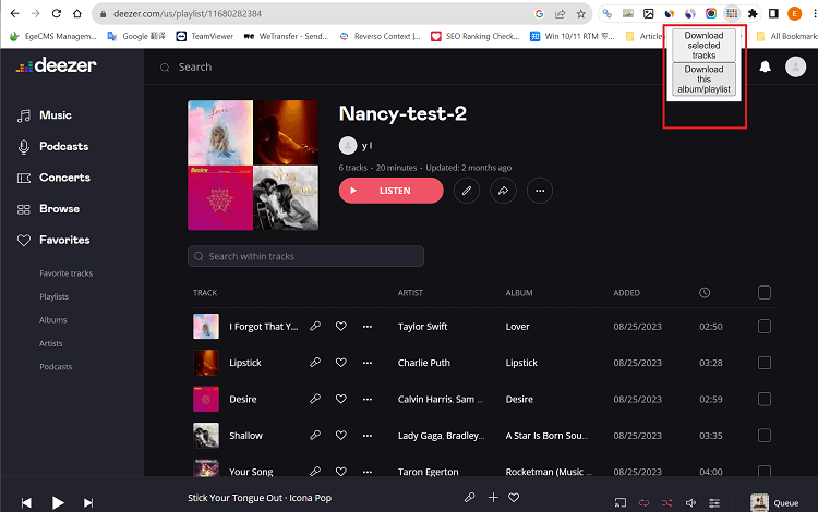 Deezidix Deezer Chrome Downloader