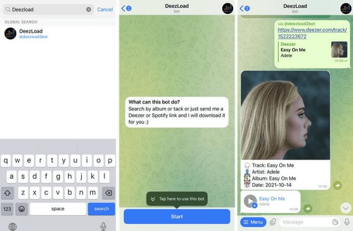DeezLoadDeezer Downloader Telegram Bot