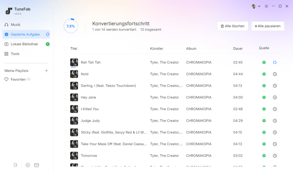Spotify-Titel als MP3s herunterladen