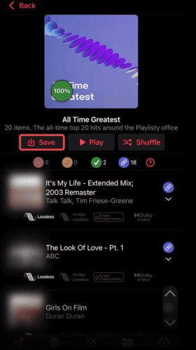 Die Übertragung von Spotify Playlist starten