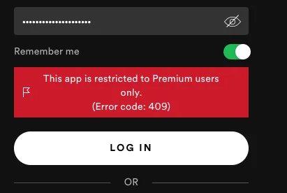 Diese App steht nur Premium-Nutzern zur Verfügung