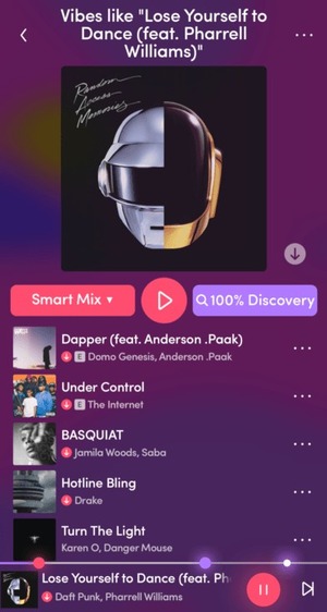 Spotify DJ-App für Smartphone Offtrack