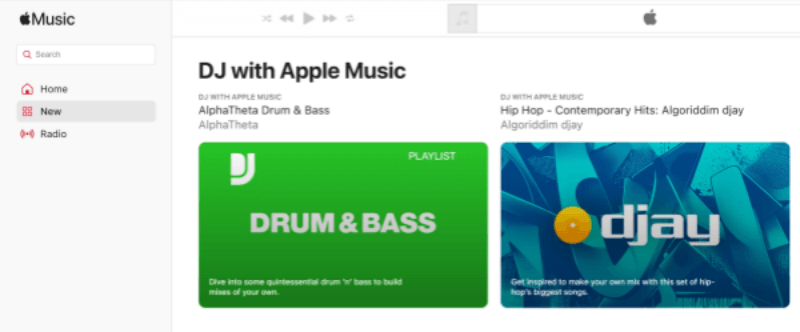 DJ with Apple Music Funktion