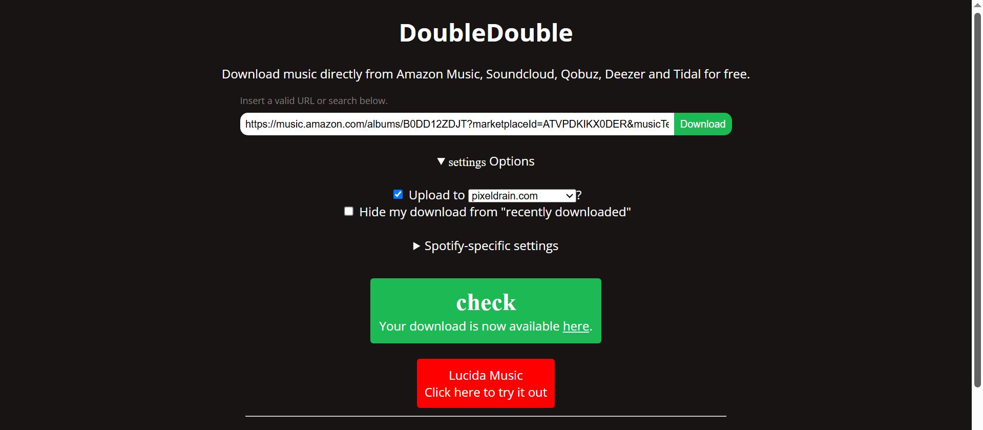 DoubleDouble Amazon Music Downloader