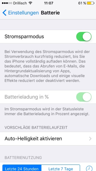 Energiesparmodus deaktivieren