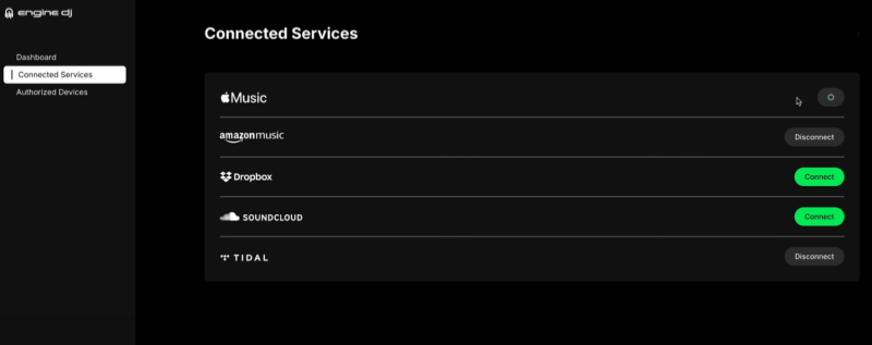 Engine DJ mit Apple Music Verbinden
