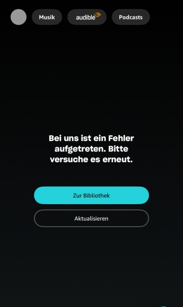 Fehler aufgetreten