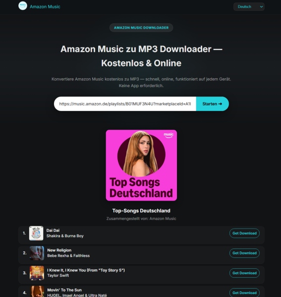 Free Amazon Music zu MP3 Converter