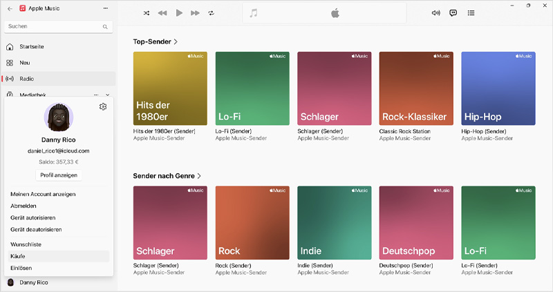 Gekaufte iTunes Musik auf Mac finden