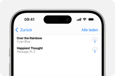 Gekaufte Musik auf iPhone herunterladen
