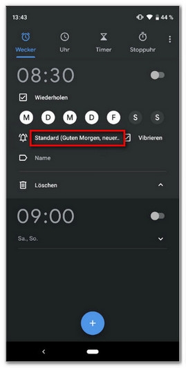 Google Uhr App