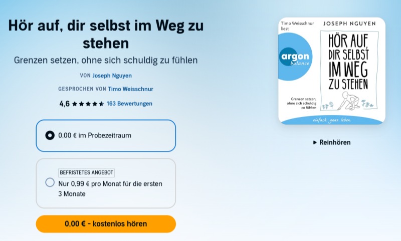 Hör auf, dir selbst im Weg zu stehen