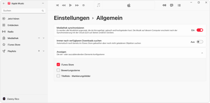 iCloud Musikmediathek synchronisieren auf PC