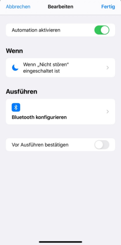 iPhone Bluetooth automatisch einschalten und deaktivieren