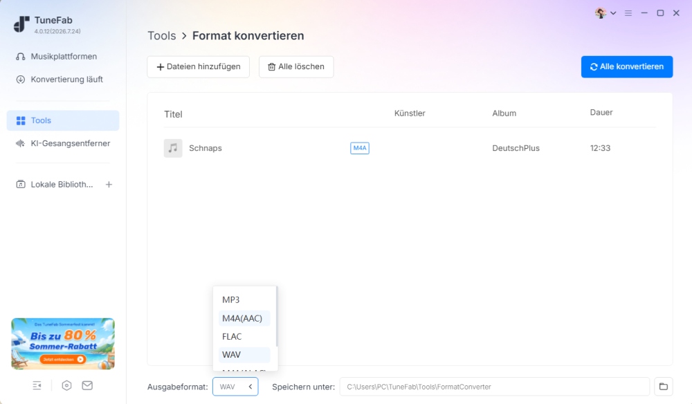 iTunes-M4A-Kauf in MP3 konvertieren