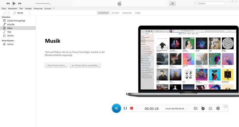 iTunes M4P mit Fonepaw aufnehmen