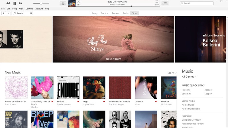 iTunes-Seite