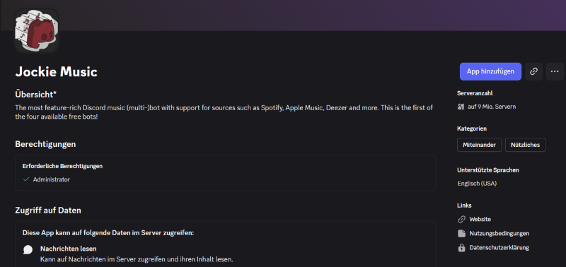 Jockie Music Discord Bot