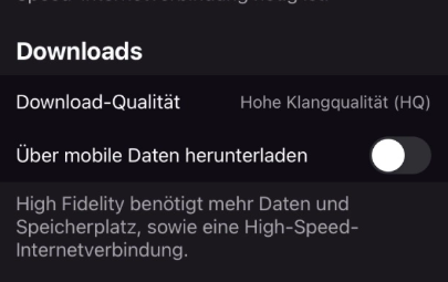 Klanqualität ändern