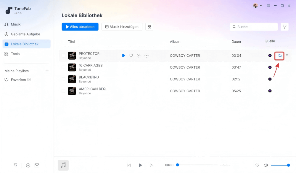 Lokale Datei öffnen
