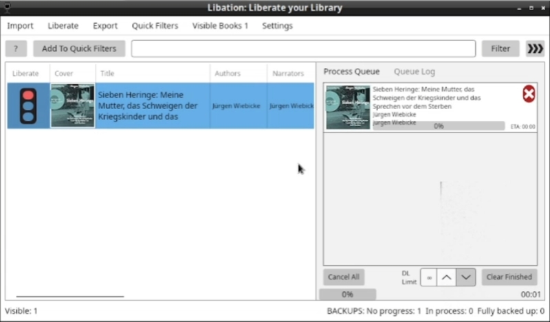 Mit Libation Audible-Hörbüch in MP3 downloaden