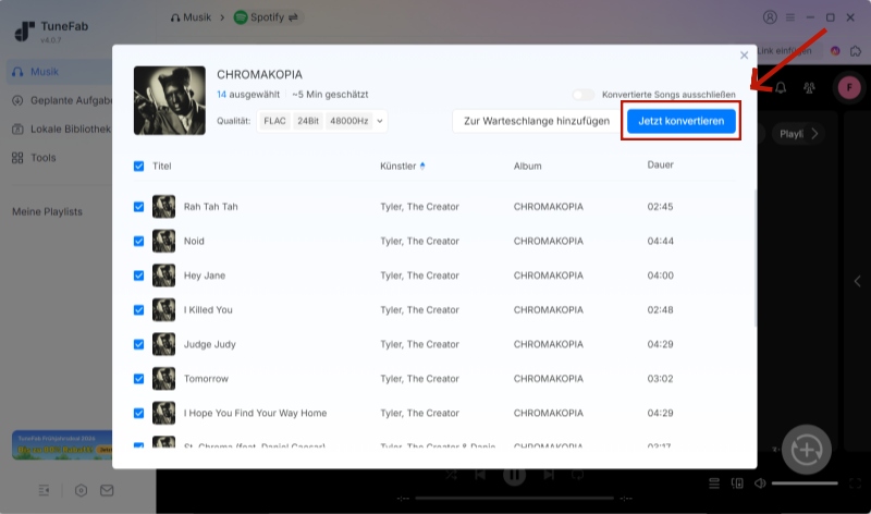 mit TuneFab Spotify als FLAC speichern
