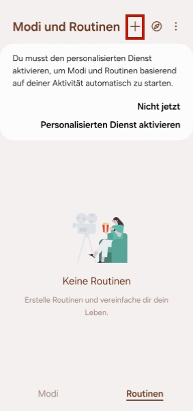 Modi und Routinen in Google