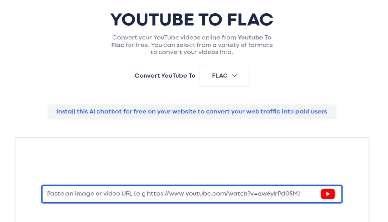 Motionbox YouTube to FLAC Downloader