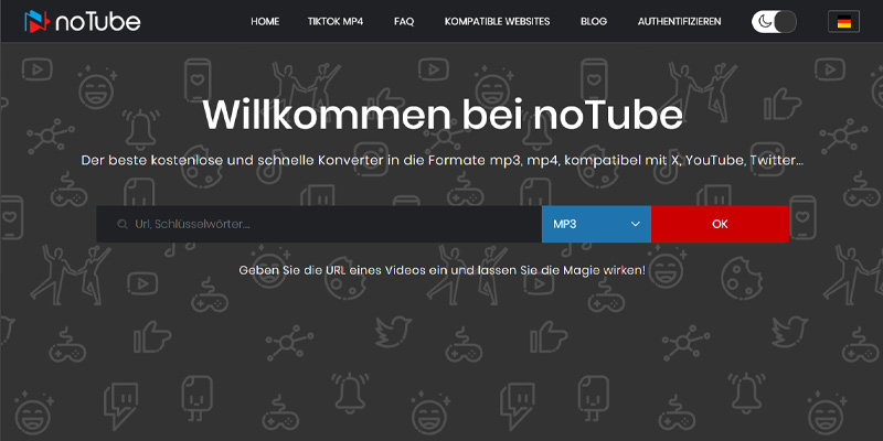 NoTube YouTube Music Downlaoder Online