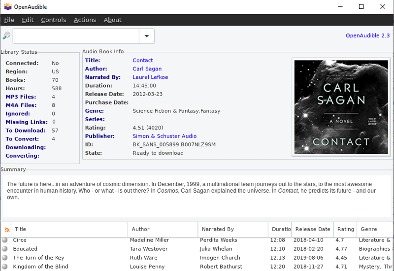 OpenAudible Audible Downloader