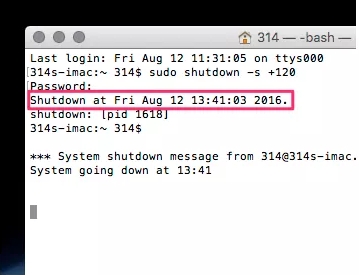 Passwort in Terminal auf MacBook eingeben