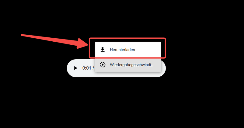 Podcast Download auswählen