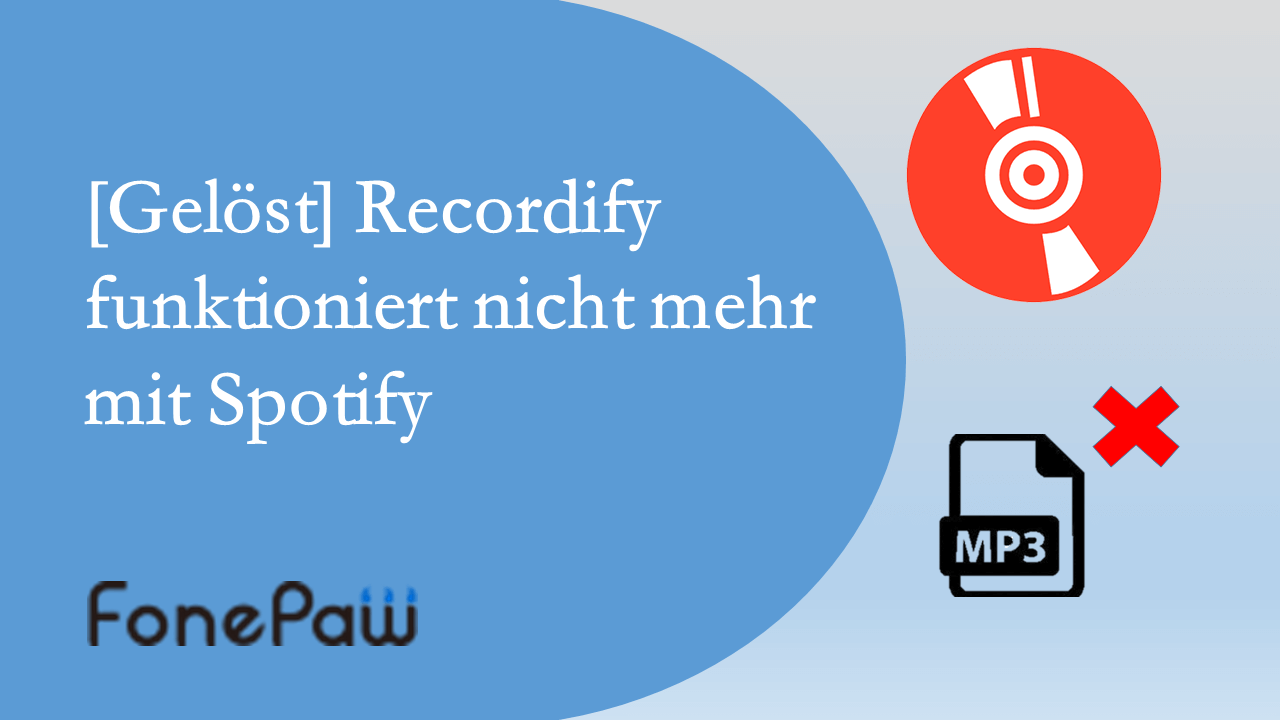 Recordify funktioniert nicht mehr