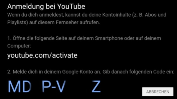 sich bei YouTube-Konto auf Echo Show anmelden
