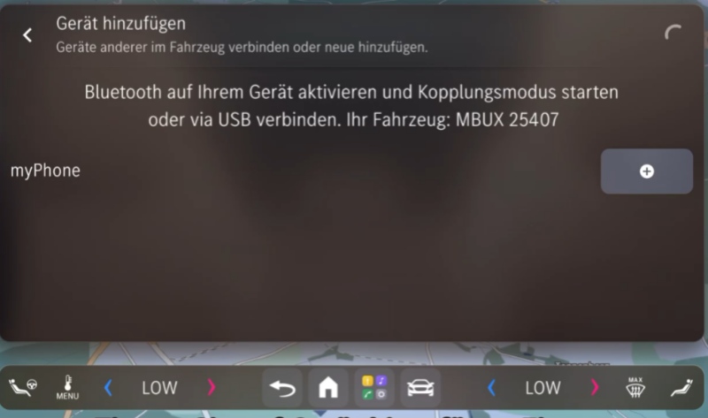 Smartphone mit dem Fahrzeug verbinden