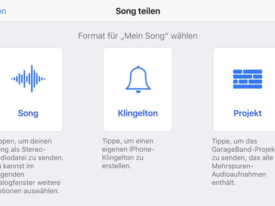 Songs als Klingelton Exportieren