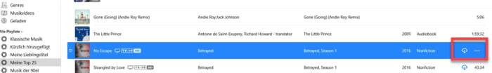 Songs von Apple Music auf iTunes downloaden
