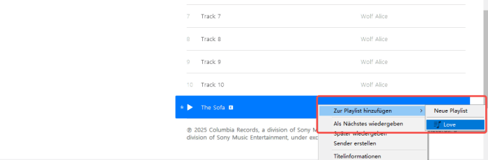 Songs von Apple Music auf iTunes zur Playlist hinzufügen