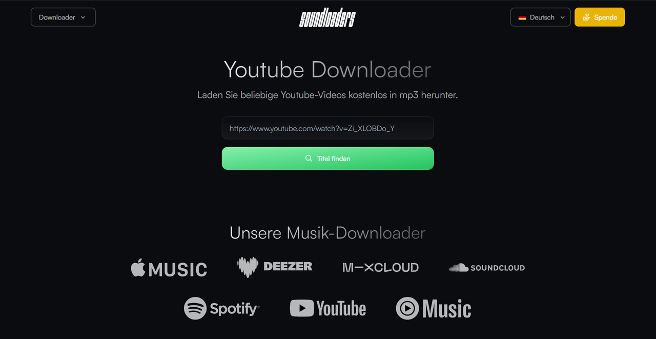 Soundloaders YouTube Downloader