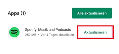 Spotify aktualisieren