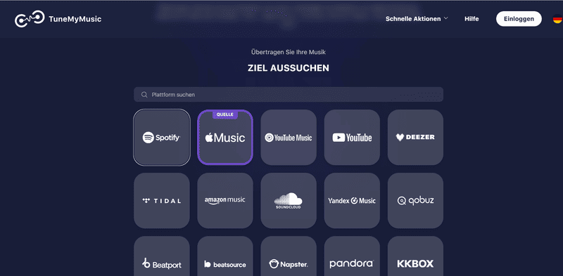 Spotify als Ihre Zielplattform