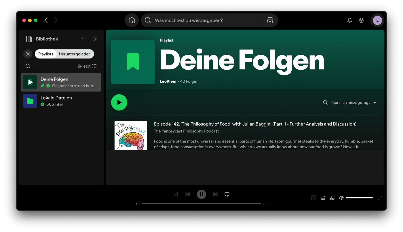 Spotify Downloads finden