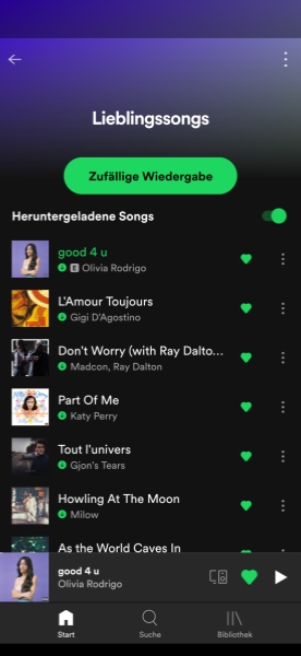 Spotify Downloads vor dem Offline-Hören prüfen