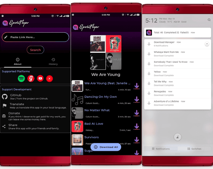 Spotify-Musik auf SpotiFlyer herunterladen