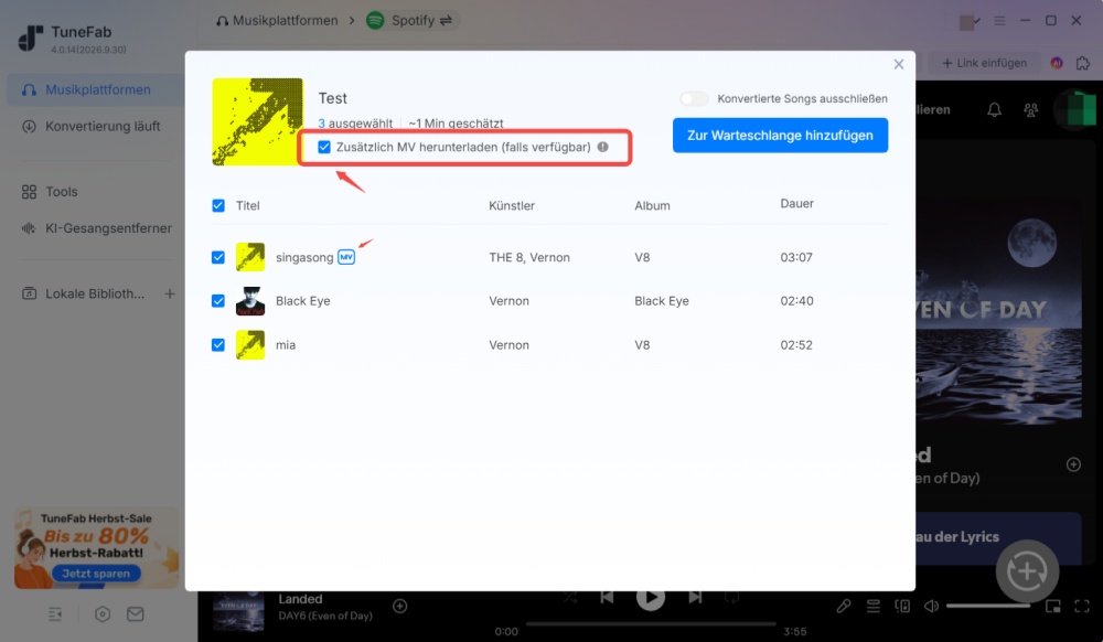 Spotify-Musikvideos mit TuneFab herunterladen