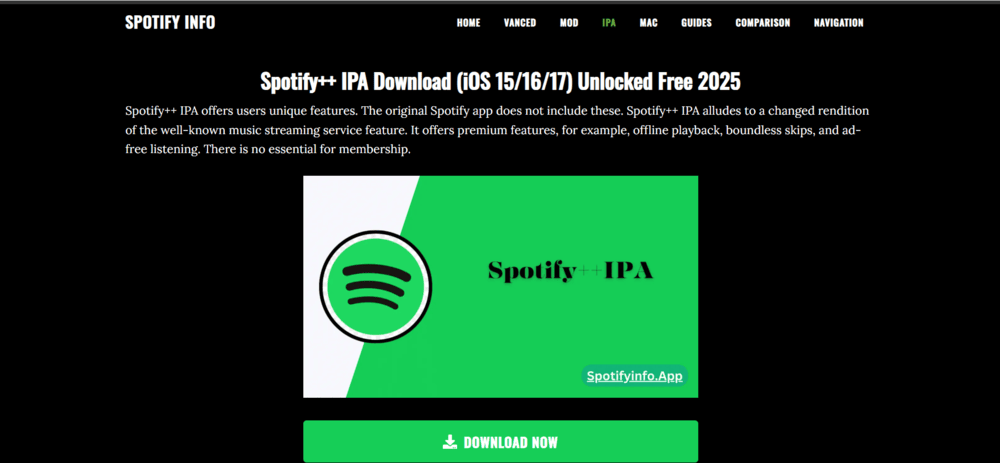 Spotify++ IPA downloaden